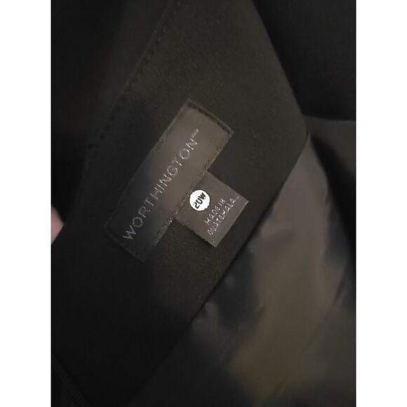 Worthington Black Straight Pencil Career Casual Mini Skirt Womans Plus Size 20W - Picture 4 of 5